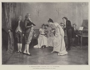 Un Visiteur Distingué - George Goodwin Kilburne